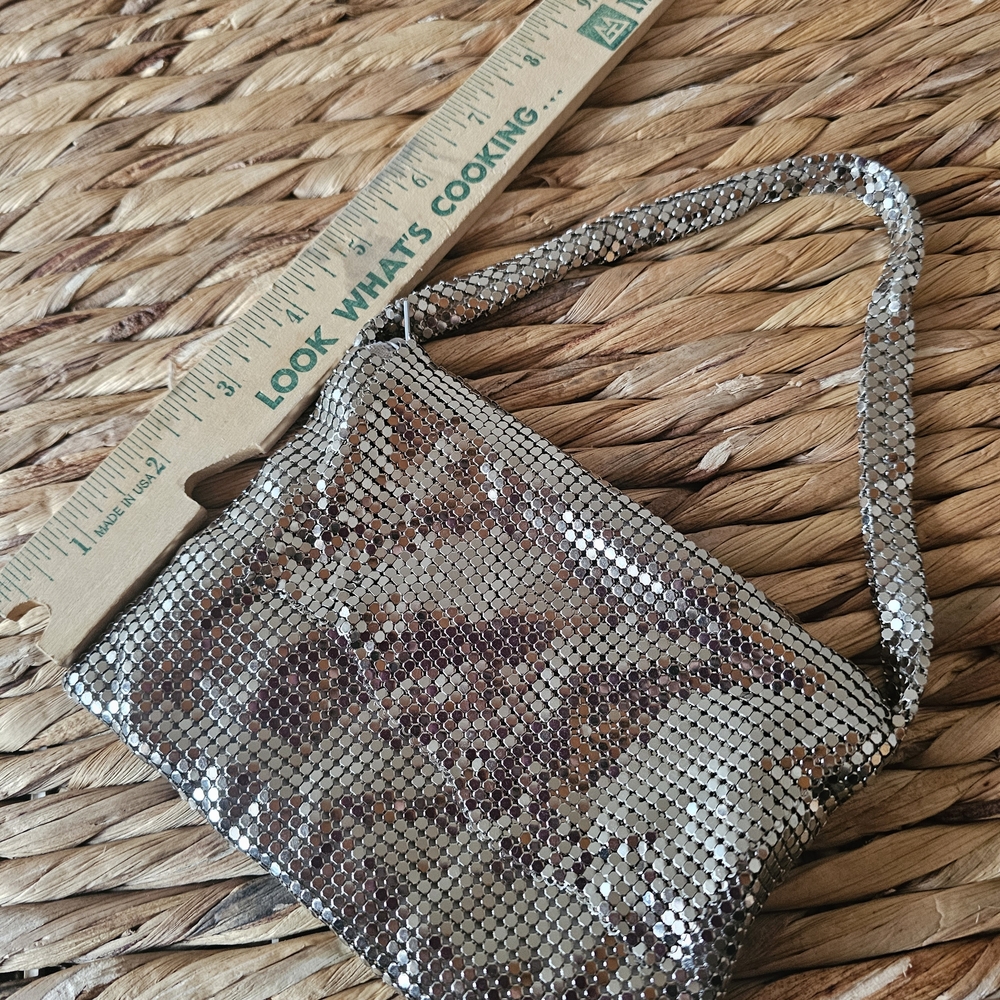 EXPRESS Silver Mesh Small Party Purse